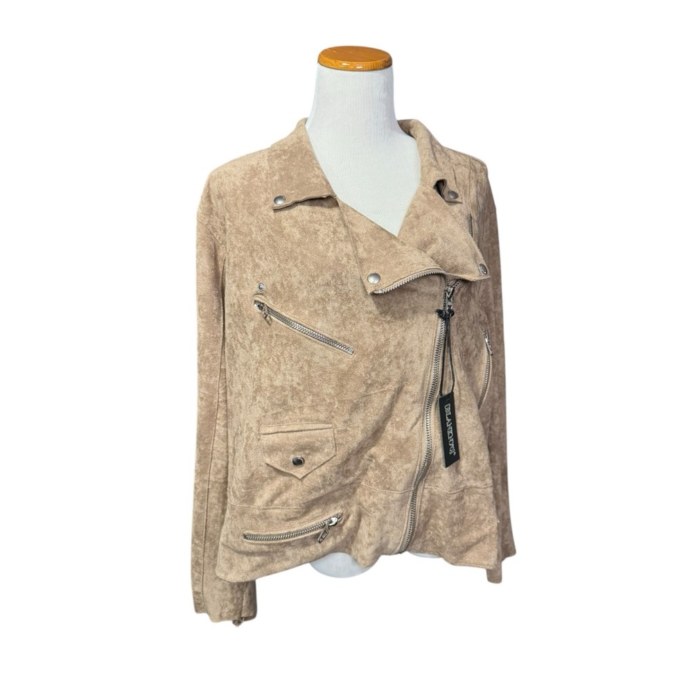 ✨NWT Anthropologie |Blank NYC | Faux Suede Moto Jacket - Picture 3 of 12